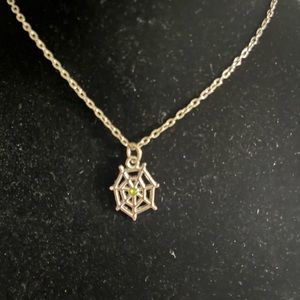 🎃Silver spider necklace